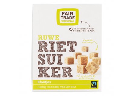 FAIR TRADE RIETSUIKERKLONTJES 500G