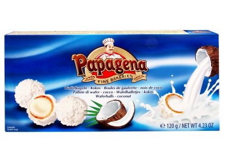 PAPAGENA WAFELBALLETJES COCOS 120G