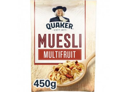 QUAKER MUESLI MULTIFRUIT 450G