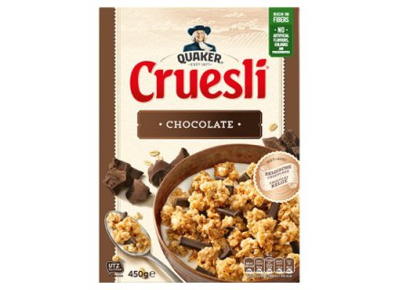 QUAKER CRUESLI CHOCOLATE 450G