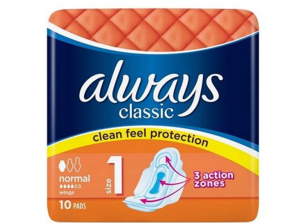 ALWAYS PADS CLASSIC NORMAL 10ST