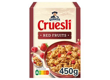 QUAKER CRUESLI RED FRUIT 450G