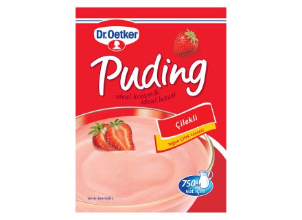 OETKER PUDING AARDBEI 125G