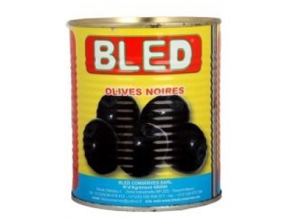 BLED ZWARTE OLIJVEN ZONDER PIT 850G