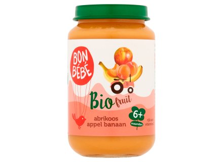 BON BEBE BIO 6M05 ABRIKOOS-APPEL-BANAAN 200G
