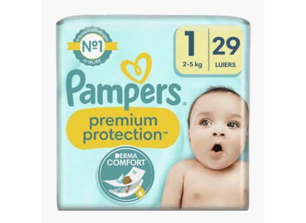 PAMPERS PREM PROTECT LUIERS MT1 29ST
