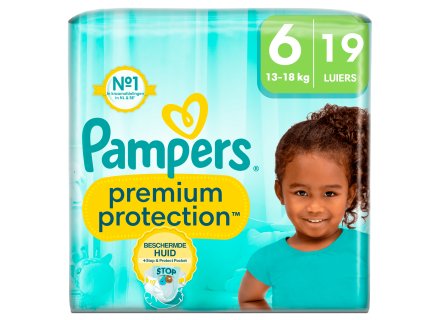 PAMPERS PREM PROTECT LUIERS MT6 19ST