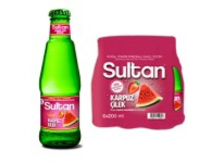 SULTAN WATERMELOEN&AARDBEI 6X200ML