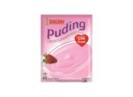 BASAK PUDDING AARDBEI 130G