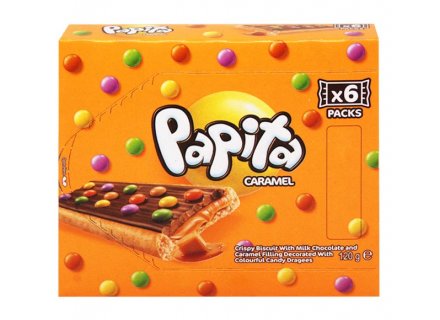 SOLEN PAPITA BISCUIT CARAMEL 6X20G	