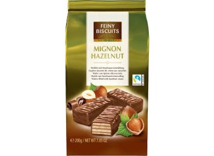 FEINY BISCUITS MIGNON HAZELNOOT 200G