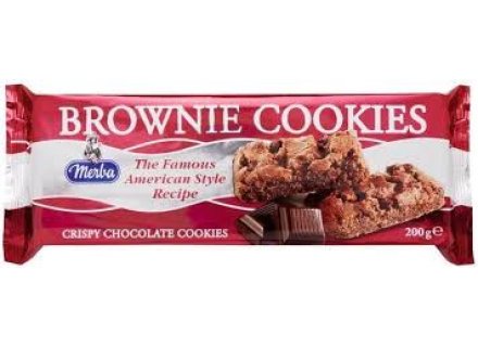 MERBA BROWNIE COOKIES 200G