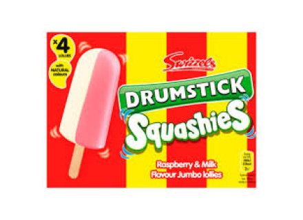 SWIZZELS IJS LOLIES RASP.MILK 4X70ML