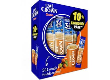 CAFE CROWN 3IN1 HAZELNOOT 10X18G