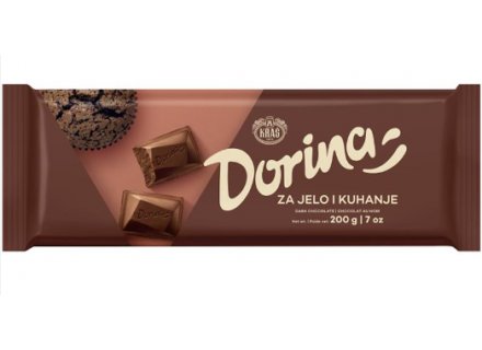 KRAS DORINA PUUR CHOCOLADE 200G