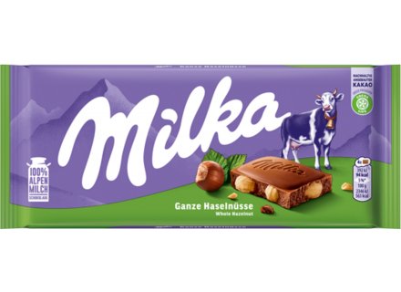 MILKA REEP HAZELNOOT 100G