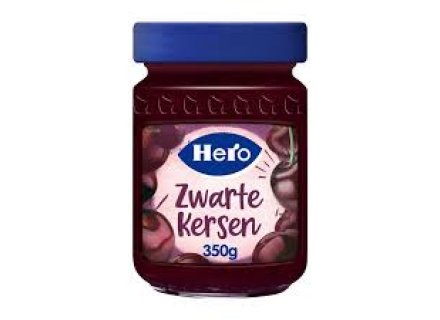 HERO JAM ZWARTE KERSEN 350G