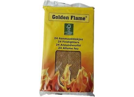 GOLDEN FLAME AANMAAKBLOKJES BRUIN 24