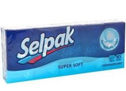 SELPAK ZAKDOEKJES SUPER SOFT 10ST