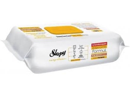 SLEEPY VOCHTIGE DOEKJES EASY CLEAN GEEL100ST
